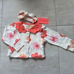 9-12m, With Tags Angel&Rocket Soft Jacket and Headband