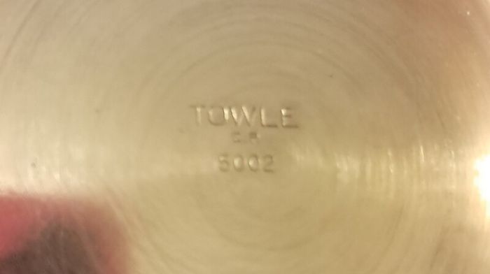 Vintage "Towle" Silversmiths Enameled Silver Bowl