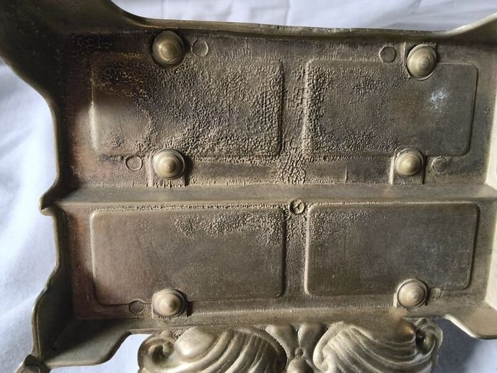 vintage collectable brass letter rack