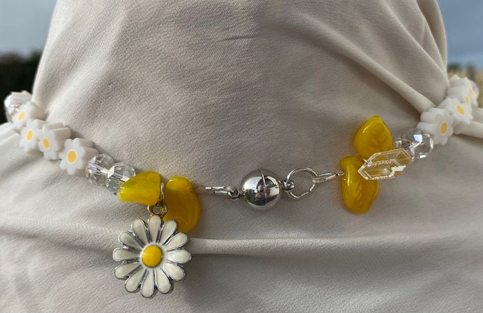 NEW Handmade Yellow Marshmallow 1930s Bead Necklace by Irish Designer helenrose