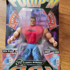 Wwe Chris Benoit Pump'n Flex Action Figure Rare Jakks Pacific 2004