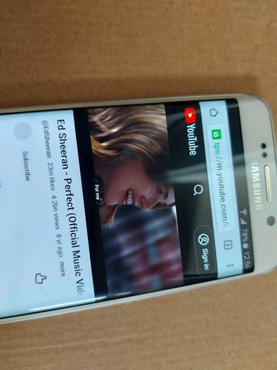 Samsung Galaxy S6 Edge, Model SN-G925F, 64GB, in excellent cosmetic condition