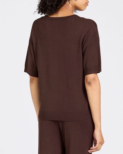 New Chocolate Brown Co-Ord Set: Size XS  Suit 8-10