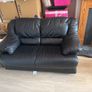 black leather sofa Image 2