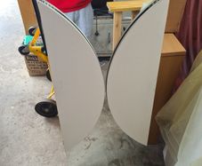 Vintage triptyque folding mirror
