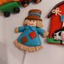 Tractor Scarecrow Barn with Animals Cake Decorations Image 6