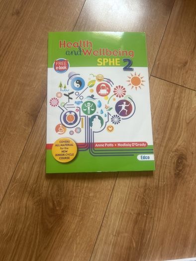 Health and wellbeing SPHE 1 and 2 junior cert books