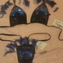 Burlesque Showgirl Carnival Vintage Two Piece Image 4