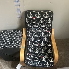 ikea kids chair with matching toy box