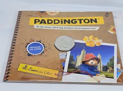 Great Britain 2019 50p Paddington at the Tower Brilliant Uncirculated Coin