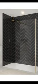 Merlyn brushed brass wetroom panels all sizes see below for prices