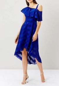 Coast Midi Dress Elspeth Blue - Size 6