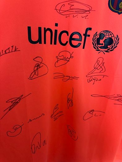 Genuine Barcelona FC Nike Jersey Signed
