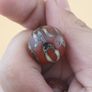 Vintage Lot of 3 Etched Carnelian Agate Unique Pattern Beads Lot Image 9