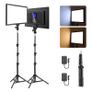 NEEWER BASICS 2 Pack NL-192B Bi-Color LED Video Panel Lighting Kit Image 4
