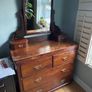 Antique vanity dresser with mirror Image 6