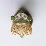 Vintage Irish Ancient Order Of Hibernian Enamel Badge Image 2