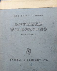 Vintage 1950 TypewriterManual