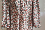 Urban Bliss Ladies Floral Puffed Sleeve Sweetheart Neck Dress Size 10 New With Tags CAN POST