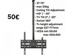 Tv Ceiling Tilt Swivel Adjustable TV Mount Bracket 37 - 75"