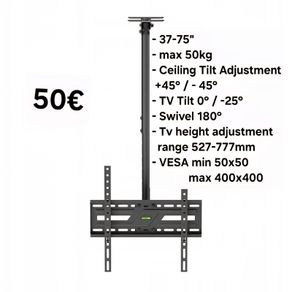 Tv Ceiling Tilt Swivel Adjustable TV Mount Bracket 37 - 75"