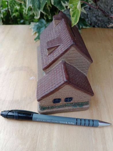 Miniature house, piggy bank, money box, savings box