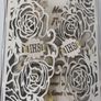 Communion card, wooden openwork for First Holy Communion, Baptism or Wedding, woodenengraved Card Image 4