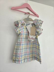 3-6m, With Tags LeighTucker Baby Dress with Frilly Socks