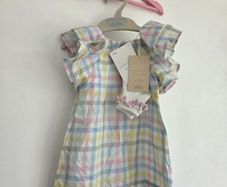 3-6m, With Tags LeighTucker Baby Dress with Frilly Socks