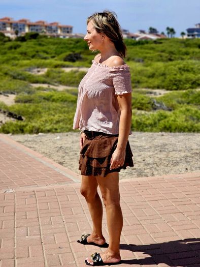 Top blouse -shoulder off