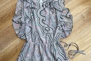 Brand New M&amp;S Pink Mix Boho Ranch Dress Size 6