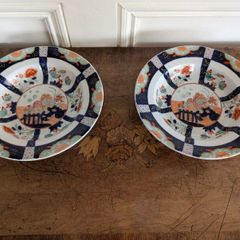 1830's - 1840''s Antique Masons Ironstone bowls. Hull and Leith Steam Packet Co. Rare