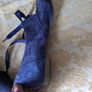 Clarks ladies blue suede shoes Image 5