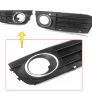 2 x Front Bumper Fog Light Lamp Cover Grill For Audi A4 B8 A4L 2009-2012 Grille Image 6