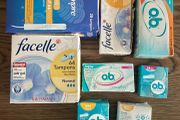 167 applicator free tampons O.B. Pro Comfort Siempre Facelle different sizes