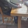 solid oak dining table Image 5
