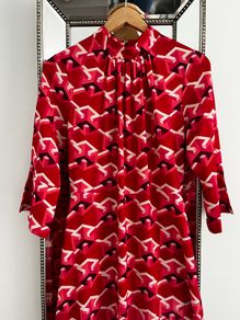 Red pattern Closet mini dress
