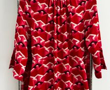 Red pattern Closet mini dress