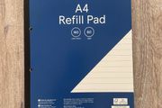 Tesco Home Office A4 160 Lined Page Refill Pads