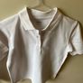 M&S girls white polo shirts (new) age 8-9 Image 3