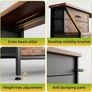 Dresser for Bedroom with 13 Drawers, 55 inchWide Chest of Drawers, Fabric Dresser with 2 Wooden Shelves, Storage Organizer Unit with Fabric Bins for Bedroom, Living Room, Hallway, Rustic Brown Image 4