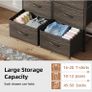 8 Drawers Chest of Drawers, Fabric Storage Dresser Vertical with Spacious Wooden Tabletop Image 6
