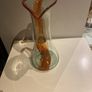 Tall Kerry Vintage Crafted  glass eleven inch hand made glass pitcher Image 7
