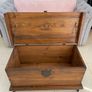 Rustic storage chest coffee table Image 8