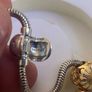Christina Sterling Silver Charm Bracelet With Real TOPAZ CDL 925 I Image 4