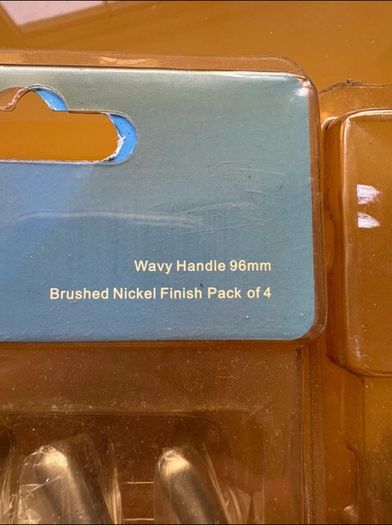 Brushed nickel handles x 16
