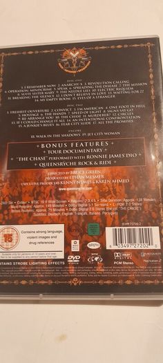dvd...queensryche