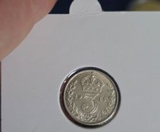 George V 1915 silver 3d