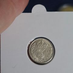 George V 1915 silver 3d