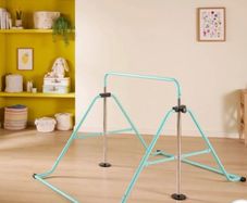 gymnastics bar (as new) with landing mat